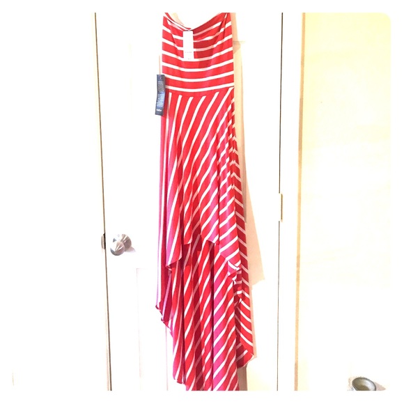 bebe Dresses & Skirts - Bebe Hi/low strapless sundress bebe Dresses & Skirts - Bebe Hi/low strapless sundress